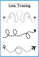 Engaging Line Tracing for Preschool Prep vector