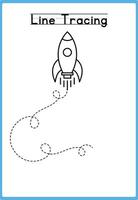 Basic Tracing Lines to Improve Motor Skills vector