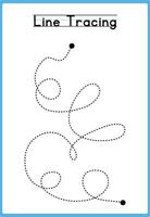 Interactive Line Tracing Activities for Preschoolers vector