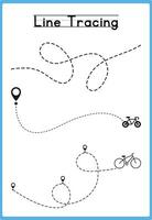 Easy and Fun Line Tracing for Beginners vector