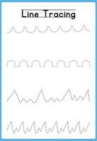 Preschool Line Tracing Fun and Learning vector