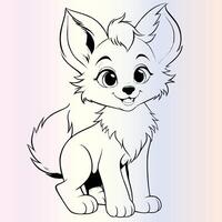 Foxy Fun Color the Clever Fox vector