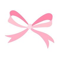 MobileA pink ribbon is drawn on a white background. The ribbon is long and has a bow at the end vector