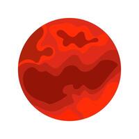 Mars planet illustration vector