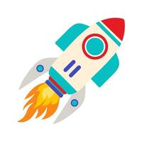 rocket in space vector