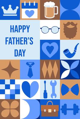 Father's Day Festivities A Collage of Masculine Delights and Hobbies