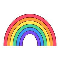 Vibrant Rainbow Arc A Symbol of Hope and Diversity vector