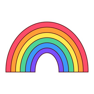 Vibrant Rainbow Arc A Symbol of Hope and Diversity