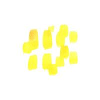 Yellow square brush strokes for decoration, background, nautical, beach and summer decor. Watercolor illustration, hand drawn. Isolated object on a white background vector