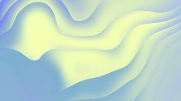 Ethereal abstract background with smooth, flowing curves in soft pastel shades of blue and yellow. Gentle gradients create a soothing, dreamy atmosphere perfect for relaxation or meditation visuals. video