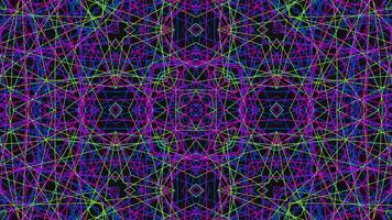 Abstract Neon Kaleidoscope video