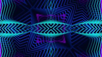 Abstract Neon Geometric Pattern with Intricate Design video