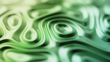 Green yellow color wallpaper fluid plastic jelly substance liquid surface abstract motion 3d animation waving shapes futuristic background presentation gradient metallic backdrop texture effect video