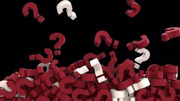 Question Mark Screen Overlay and Transition video