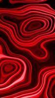 Bright pattern with oval lines in motion. Design. 3D pattern of moving fluid with topographic lines. Cyber liquid with topographic pattern video