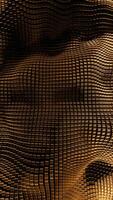 Futuristic moving particle wavy background. Design. Dotted pattern with random ripples. video
