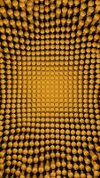 Red and yellow background with squares. Design. Small squares made in abstraction that scatter in different directions. video