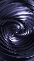 Yellow and purple twisted bend. Design. Clockwise moving bend made in 3d format. video