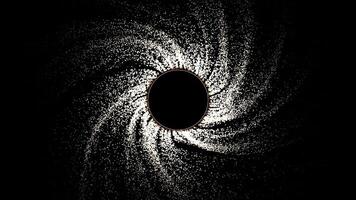 kosmisk virvla runt ett fängslande abstrakt representation av en mystisk svart hål existerande i Plats. design video