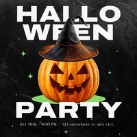 halloween instagram post invitation design ideas template