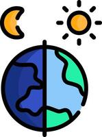 day and night illustration design vector
