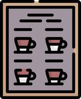menu illustration design vector