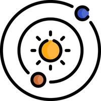 solar system illustration design vector