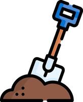 shovel illustration design vector