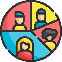 segment illustration design vector