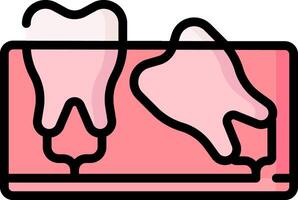 wisdom tooth illustration design vector