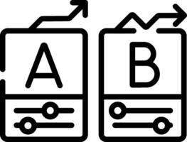 ab testing illustration design vector