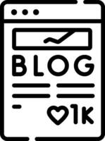 blog illustration design vector