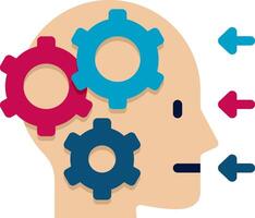 Cognitive illustration design vector