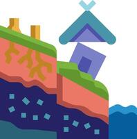 landslide illustration design vector