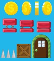 Fantasy Game Sprite Objects vector