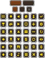 Fantasy RPG Medieval Game Button vector