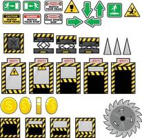 Robot Factory Game Sprite Objects vector