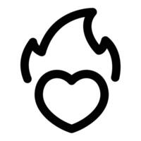 Simple Passion icon. The icon can be used for websites, print templates, presentation templates, illustrations, etc vector