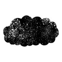 Drawing clouds with grunge texture vector