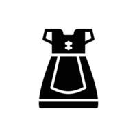 dirndl icon solid style vector