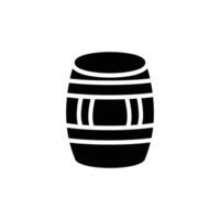 barrel icon solid style vector
