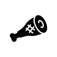 ham icon solid style vector