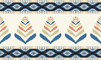 Ethinic Abstract rug pattern on black background. Ikat Aztec print. Scandinavian seamless pattern. Ethnic ornament. tribal Scandinavian geometric ikat pattern. vector