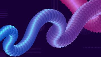 modern liquid curly gradient background design vector