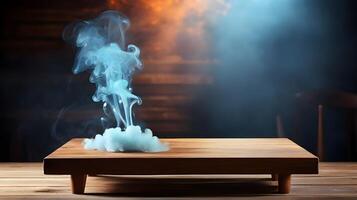 Smoke Flowing On The Table photo