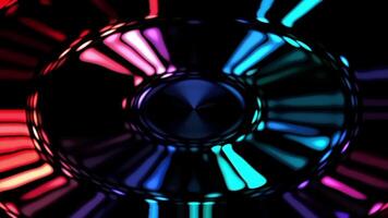 Black liquid glowing wavy dynamic surface background. colorful loop liquid animation. video