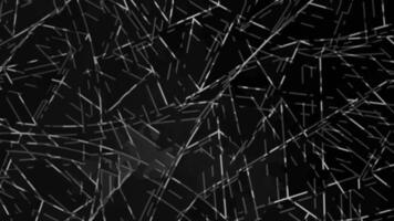 Moving white light on lines beams technology motion background animation. video