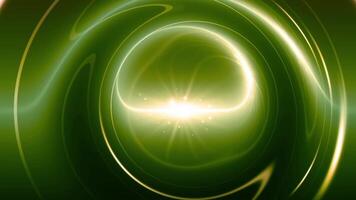 animation circle light liquid soft motion. Abstract green shiny liquid wave smooth background. video
