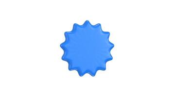 verification icon animation concept of blue tick mark profile verified icon animation 3d render video