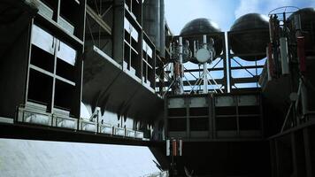 Towering Urban Structure With Numerous Windows video